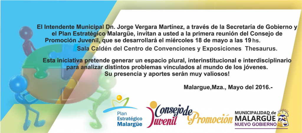 invitación Consejo Promoción Juvenil