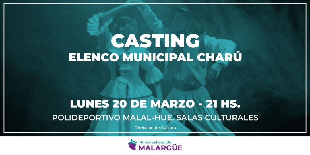 Invitan al casting folclórico para sumarse al Elenco Municipal Charú
