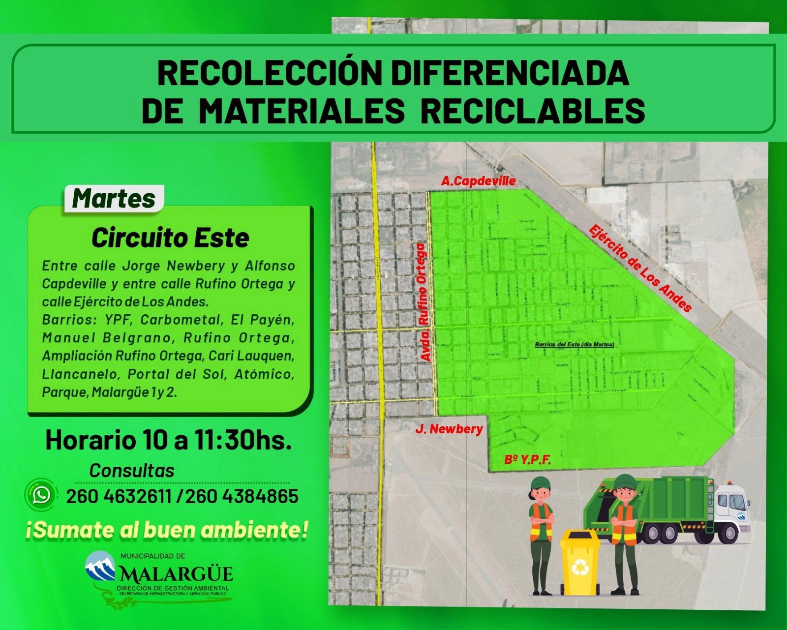 Mapa Circuito Centro y Oeste