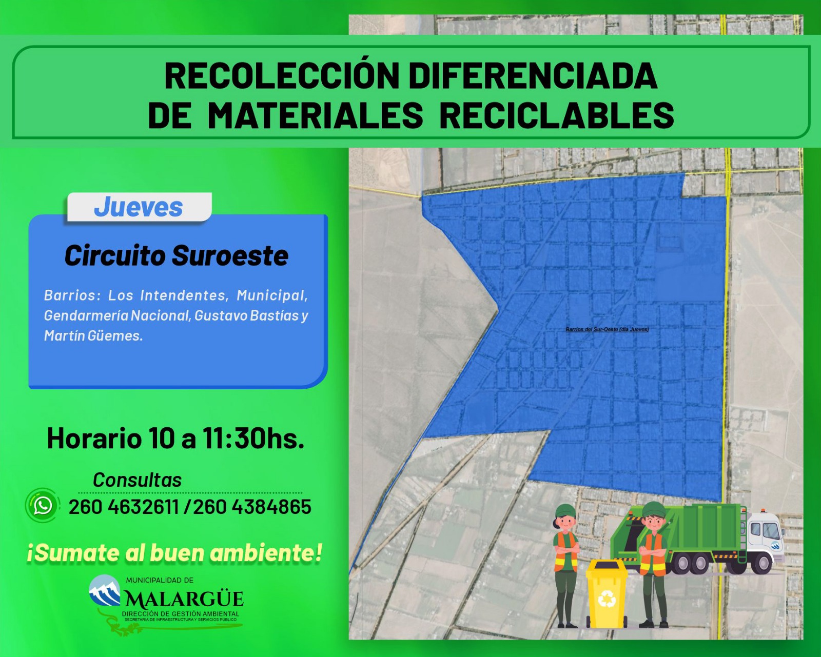 Mapa Circuito Suroeste